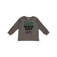 thumbnail image 1 of Inktastic Biking Future Mountain Biker Boys or Girls Long Sleeve Toddler T-Shirt, 1 of 5