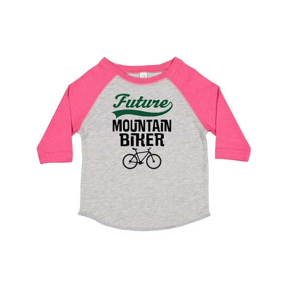 Inktastic Biking Future Mountain Biker Boys or Girls Toddler T-Shirt