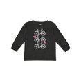 thumbnail image 1 of Inktastic Biking Gifts Bicycle Silhouette Girls Long Sleeve Toddler T-Shirt, 1 of 5