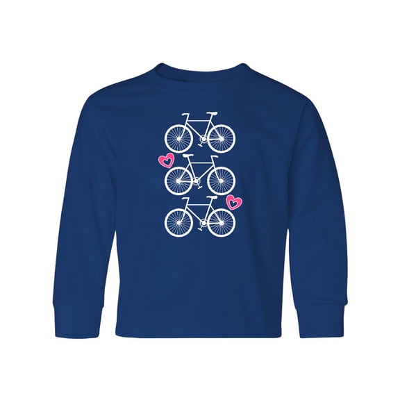 Inktastic Biking Gifts Bicycle Silhouette Long Sleeve Youth T-Shirt