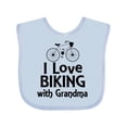 thumbnail image 1 of Inktastic Biking with Grandma Cycling Boys or Girls Baby Bib, 1 of 4