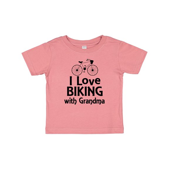 Inktastic Biking with Grandma Cycling Boys or Girls Baby T-Shirt