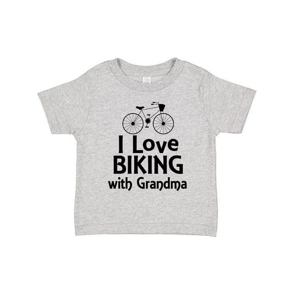 Inktastic Biking with Grandma Cycling Boys or Girls Toddler T-Shirt
