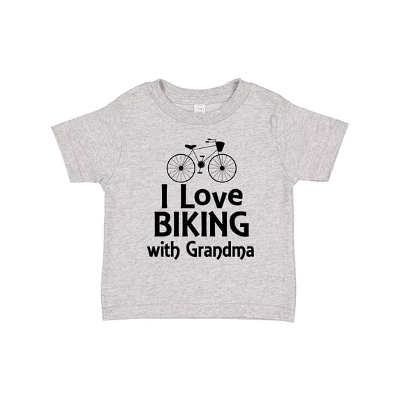 Inktastic Biking with Grandma Cycling Boys or Girls Toddler T-Shirt
