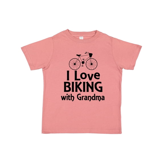 Inktastic Biking with Grandma Cycling Boys or Girls Toddler T-Shirt