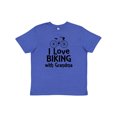 thumbnail image 1 of Inktastic Biking with Grandma Cycling Youth T-Shirt, 1 of 5