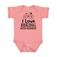thumbnail image 1 of Inktastic Biking with Mommy Bicycle Boys or Girls Baby Bodysuit, 1 of 5