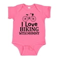 thumbnail image 1 of Inktastic Biking with Mommy Bicycle Boys or Girls Baby Bodysuit, 1 of 5