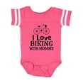 thumbnail image 1 of Inktastic Biking with Mommy Bicycle Boys or Girls Baby Bodysuit, 1 of 5