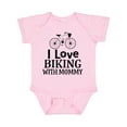 thumbnail image 1 of Inktastic Biking with Mommy Bicycle Boys or Girls Baby Bodysuit, 1 of 5
