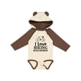 thumbnail image 1 of Inktastic Biking with Mommy Bicycle Boys or Girls Long Sleeve Baby Bodysuit, 1 of 5