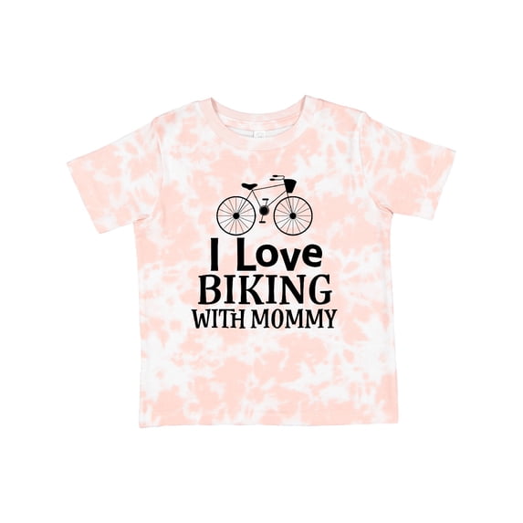 Inktastic Biking with Mommy Bicycle Boys or Girls Toddler T-Shirt