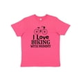 thumbnail image 1 of Inktastic Biking with Mommy Bicycle Youth T-Shirt, 1 of 5