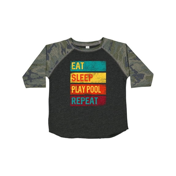 Inktastic Billiards Eat Sleep Play Pool Repeat Boys or Girls Toddler T-Shirt