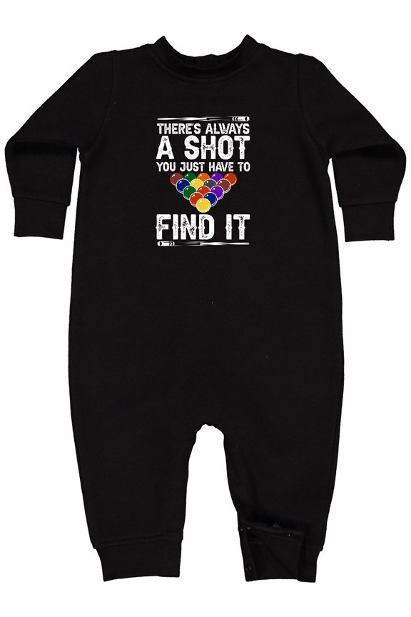 Billiards Game Pool Player Baby Fleece Romper