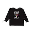 thumbnail image 1 of Inktastic Billiards Game Pool Player Boys or Girls Long Sleeve Toddler T-Shirt, 1 of 5