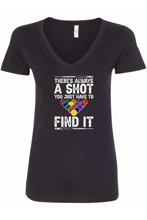 Billiards Game Pool Player Women's V-Neck T-Shirt
