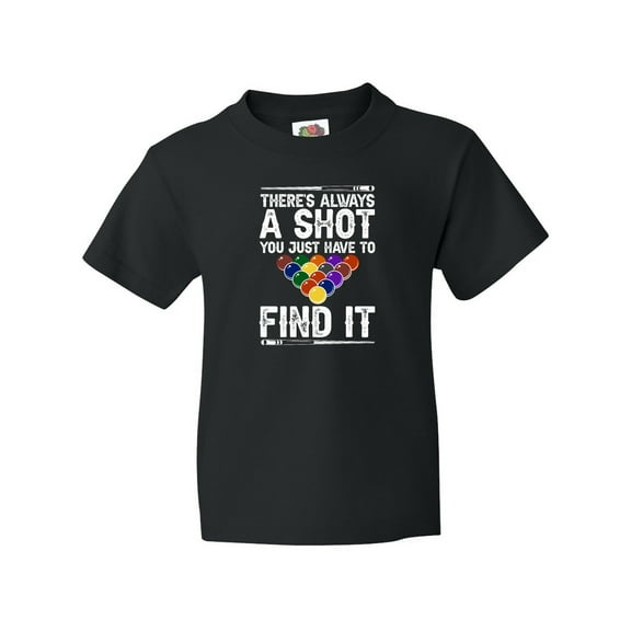 Inktastic Billiards Game Pool Player Youth T-Shirt
