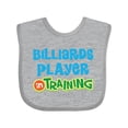 thumbnail image 1 of Inktastic Billiards Player in Training Boys or Girls Baby Bib, 1 of 4