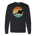 thumbnail image 1 of Inktastic Billiards Pool Player Retro Sunset Long Sleeve T-Shirt, 1 of 5