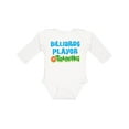 thumbnail image 1 of Inktastic Billiards player in training Boys or Girls Long Sleeve Baby Bodysuit, 1 of 5