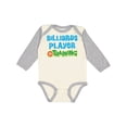 thumbnail image 1 of Inktastic Billiards player in training Boys or Girls Long Sleeve Baby Bodysuit, 1 of 5