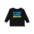 thumbnail image 1 of Inktastic Billiards player in training Boys or Girls Long Sleeve Toddler T-Shirt, 1 of 5