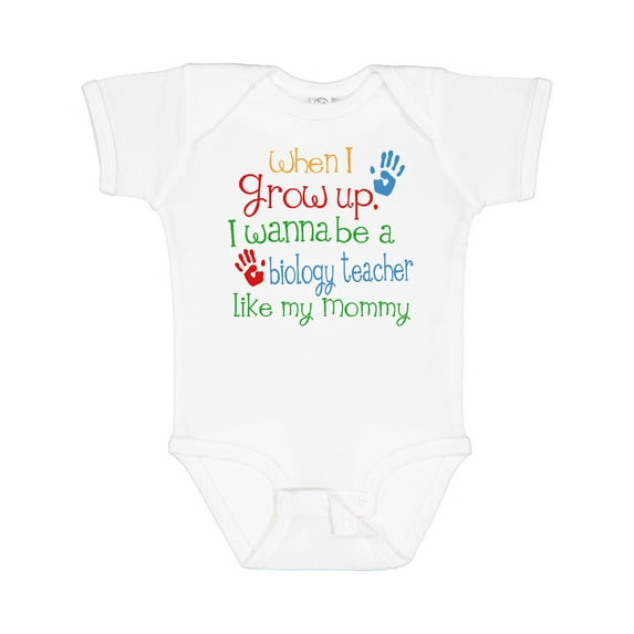 Inktastic Biology Teacher Like Mommy Boys or Girls Baby Bodysuit