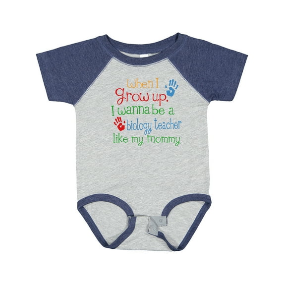 Inktastic Biology Teacher Like Mommy Boys or Girls Baby Bodysuit