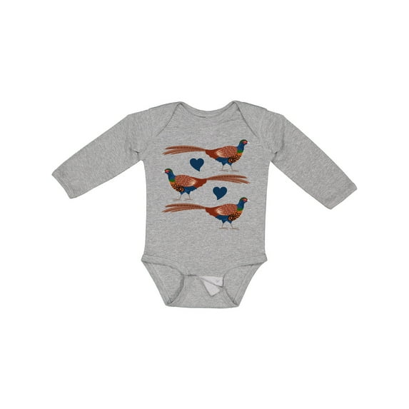 Inktastic Bird Lover Pheasant Hunting Boys or Girls Long Sleeve Baby Bodysuit