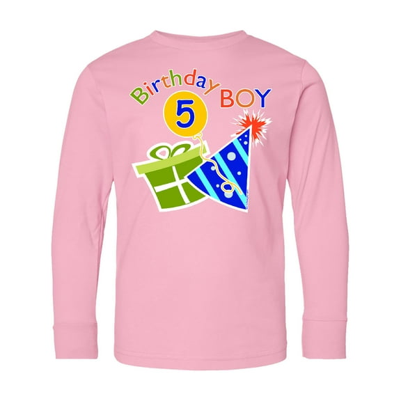 Inktastic Birthday Boy 5th Birthday Long Sleeve Youth T-Shirt