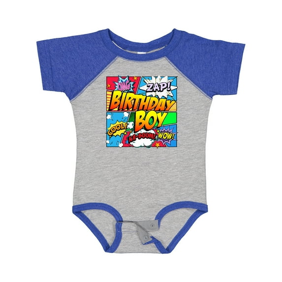 Inktastic Birthday Boy Comic Book Boys Baby Bodysuit