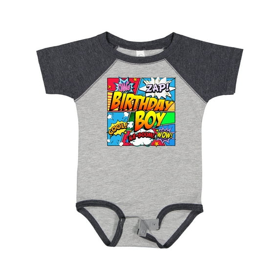 Inktastic Birthday Boy Comic Book Boys Baby Bodysuit