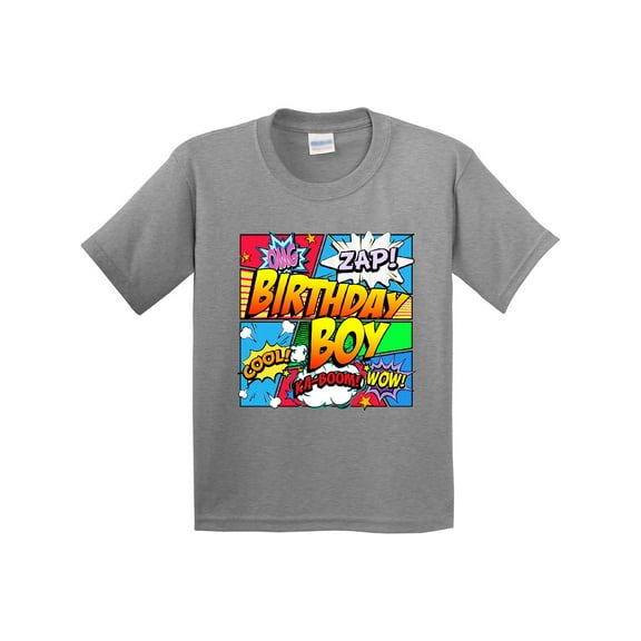Inktastic Birthday Boy Comic Book Youth T-Shirt