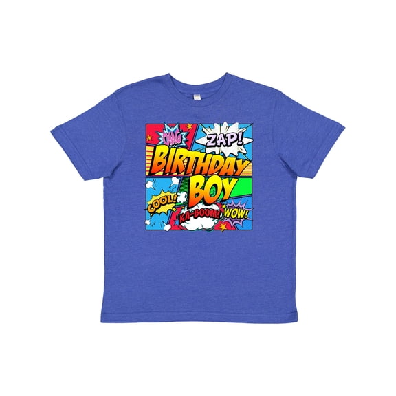 Inktastic Birthday Boy Comic Book Youth T-Shirt