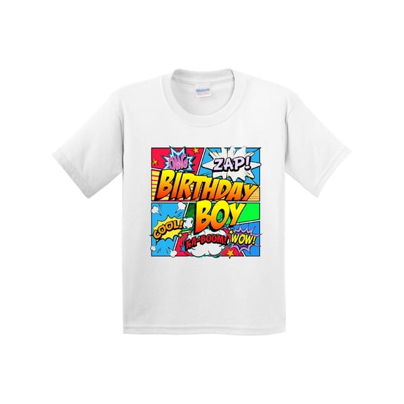 Inktastic Birthday Boy Comic Book Youth T-Shirt