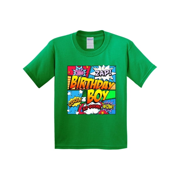 Inktastic Birthday Boy Comic Book Youth T-Shirt