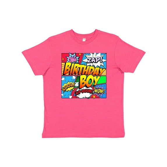 Inktastic Birthday Boy Comic Book Youth T-Shirt