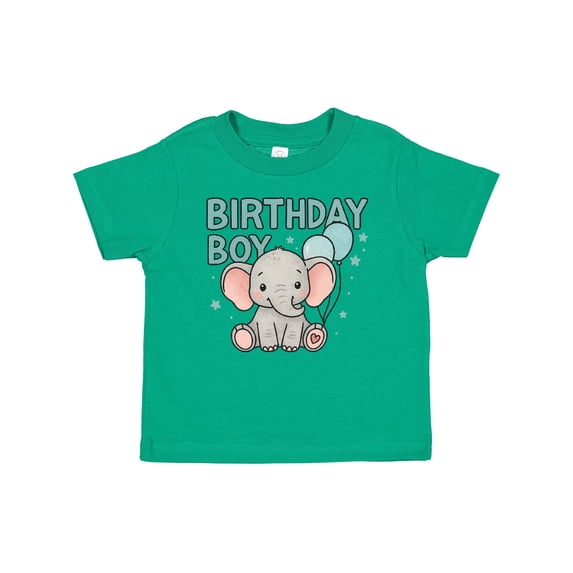 Inktastic Birthday Boy Elephant Balloons Boys or Girls Baby T-Shirt