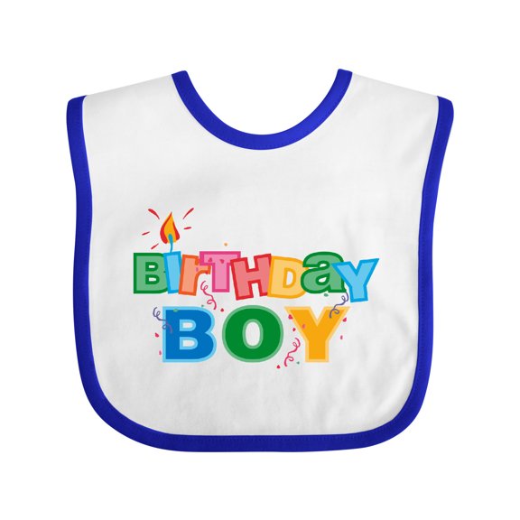 Inktastic Birthday Boy Letters Boys Baby Bib
