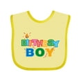 thumbnail image 1 of Inktastic Birthday Boy Letters Boys Baby Bib, 1 of 4