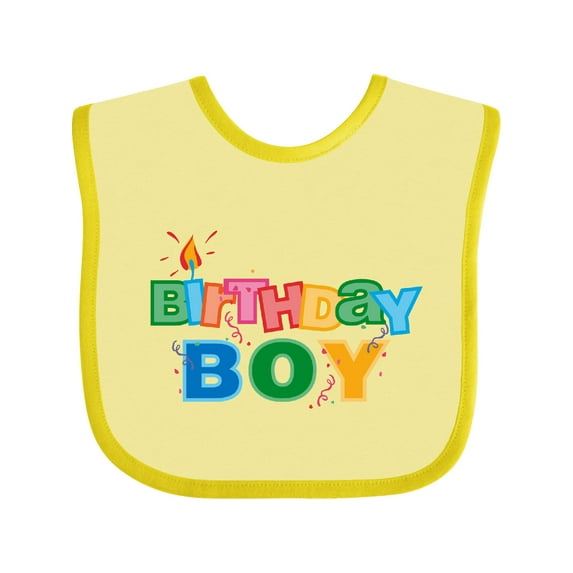 Inktastic Birthday Boy Letters Boys Baby Bib