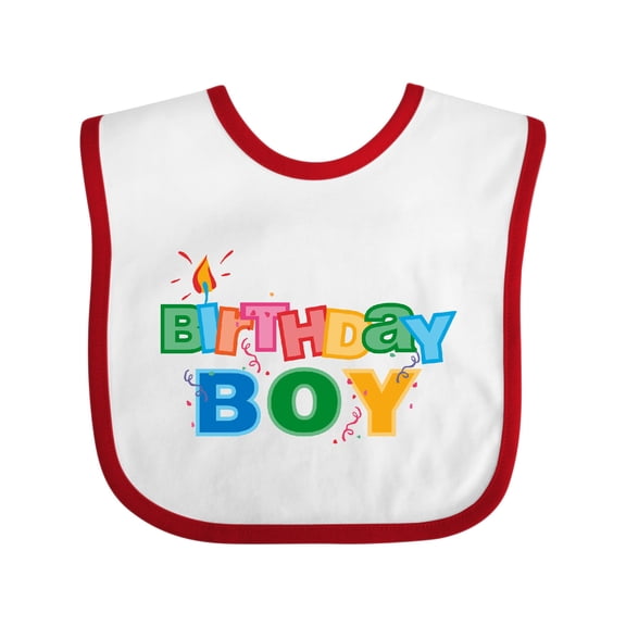 Inktastic Birthday Boy Letters Boys Baby Bib