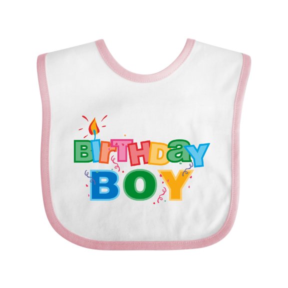 Inktastic Birthday Boy Letters Boys Baby Bib