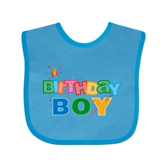 Inktastic Birthday Boy Letters Boys Baby Bib