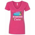 thumbnail image 1 of Inktastic Birthday Cruise Vacation Women's V-Neck T-Shirt, 1 of 5