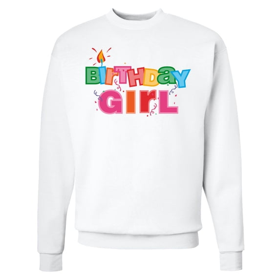 Inktastic Birthday Girl Letters Adult Sweatshirt