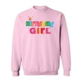 thumbnail image 1 of Inktastic Birthday Girl Letters Adult Sweatshirt, 1 of 4