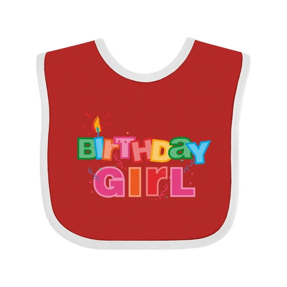 Inktastic Birthday Girl Letters Girls Baby Bib