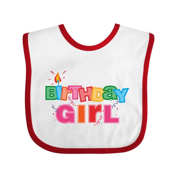 Inktastic Birthday Girl Letters Girls Baby Bib